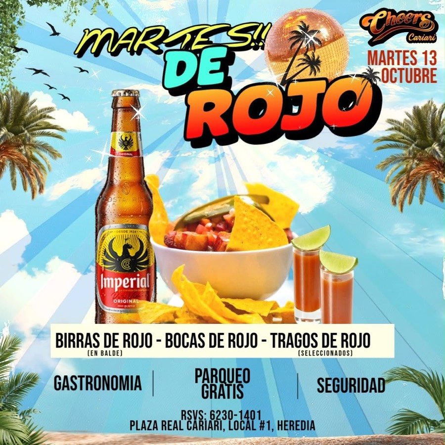 Martes de Rojo — Cheers Cariari