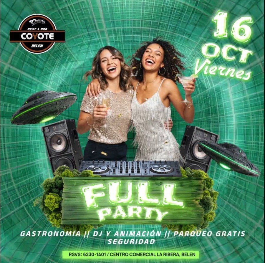 Viernes Full Party — Cheers Coyote Belén