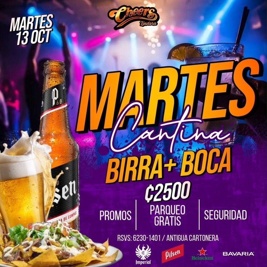 Martes de Cantina — Cheers Lindora
